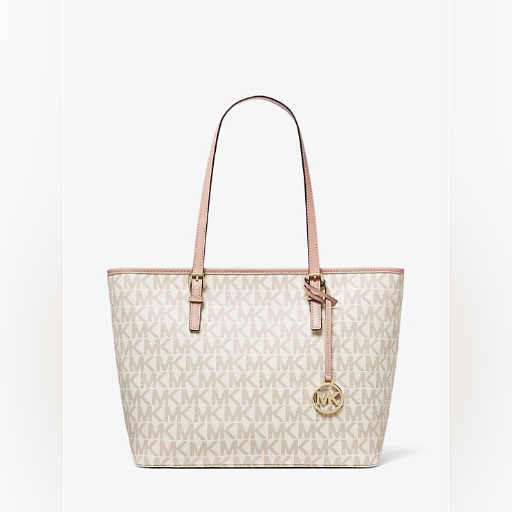 Michael Kors Jet Set Medium Logo Tote Bag Vainilla